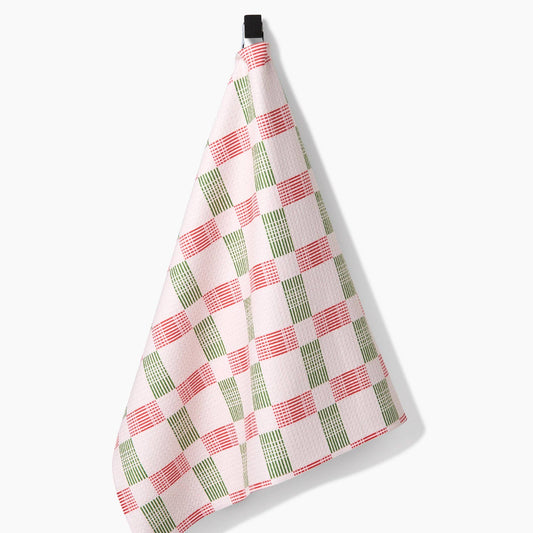 Be Merry Plaid Tea Towel