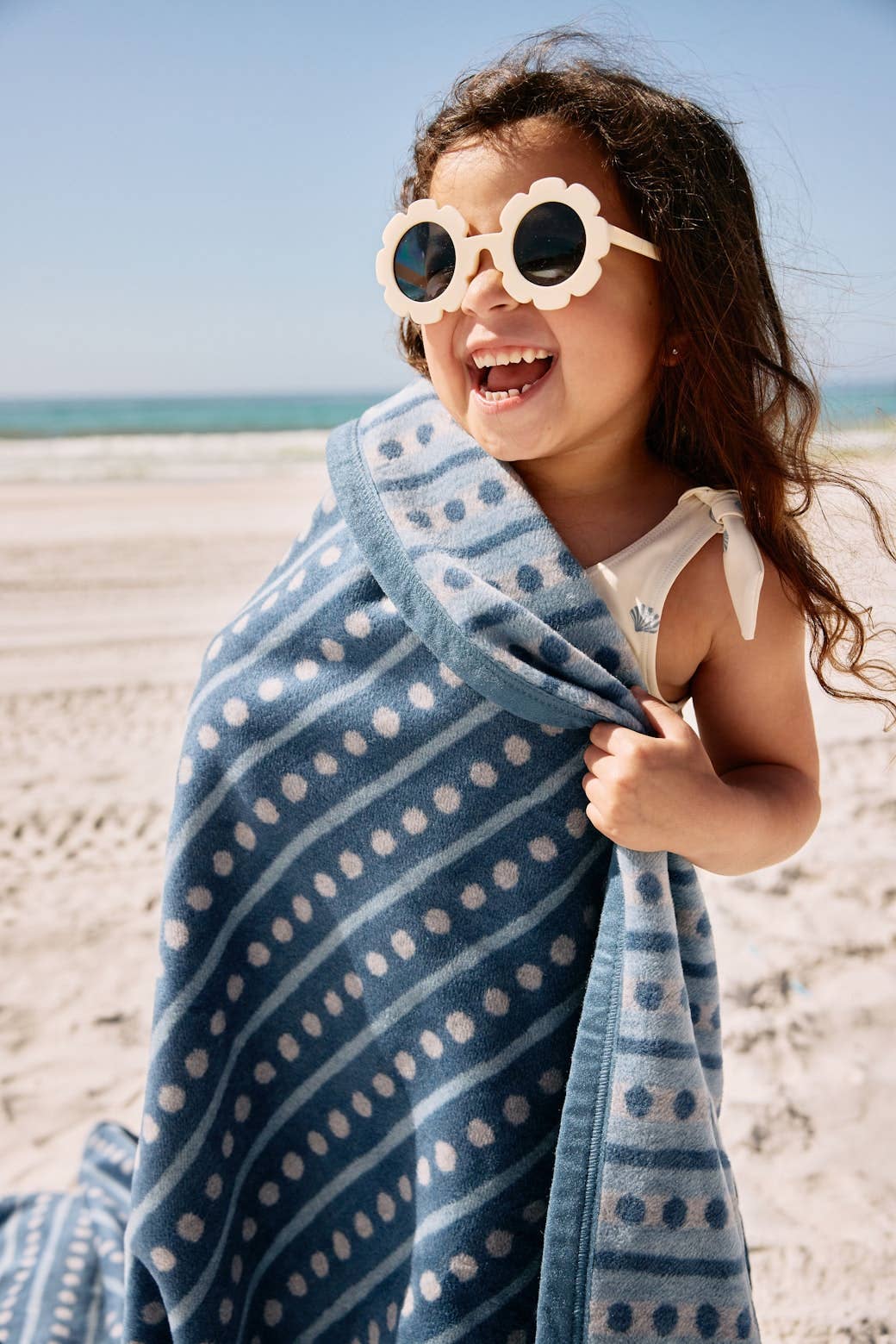Beach Pebble Cornflower Blanket: Original