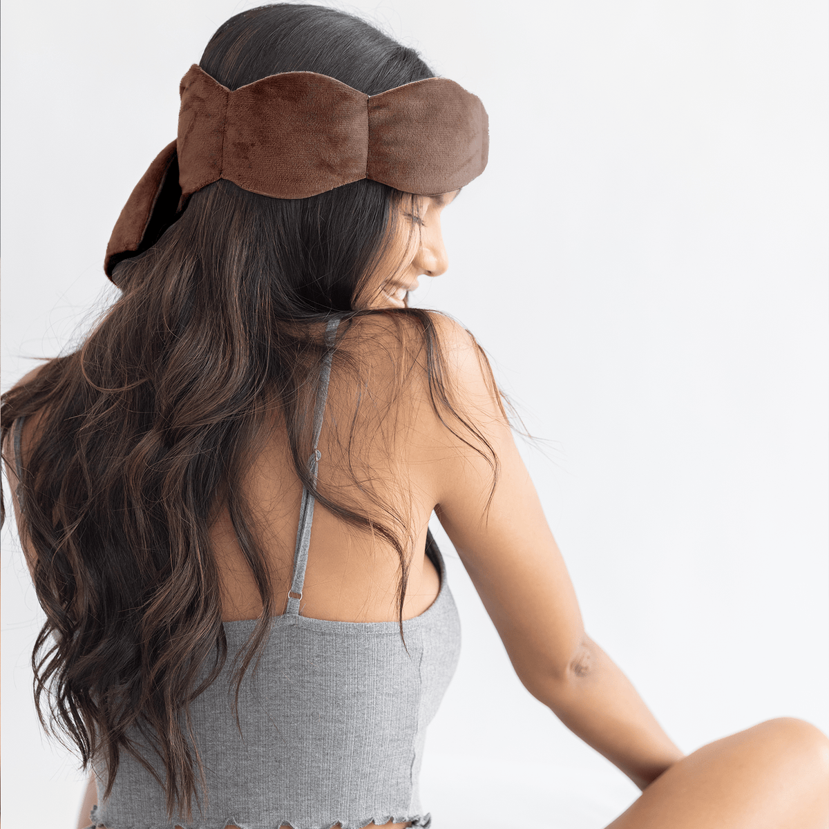 Nodpod : Mocha Weighted Sleep Mask - Eye Mask