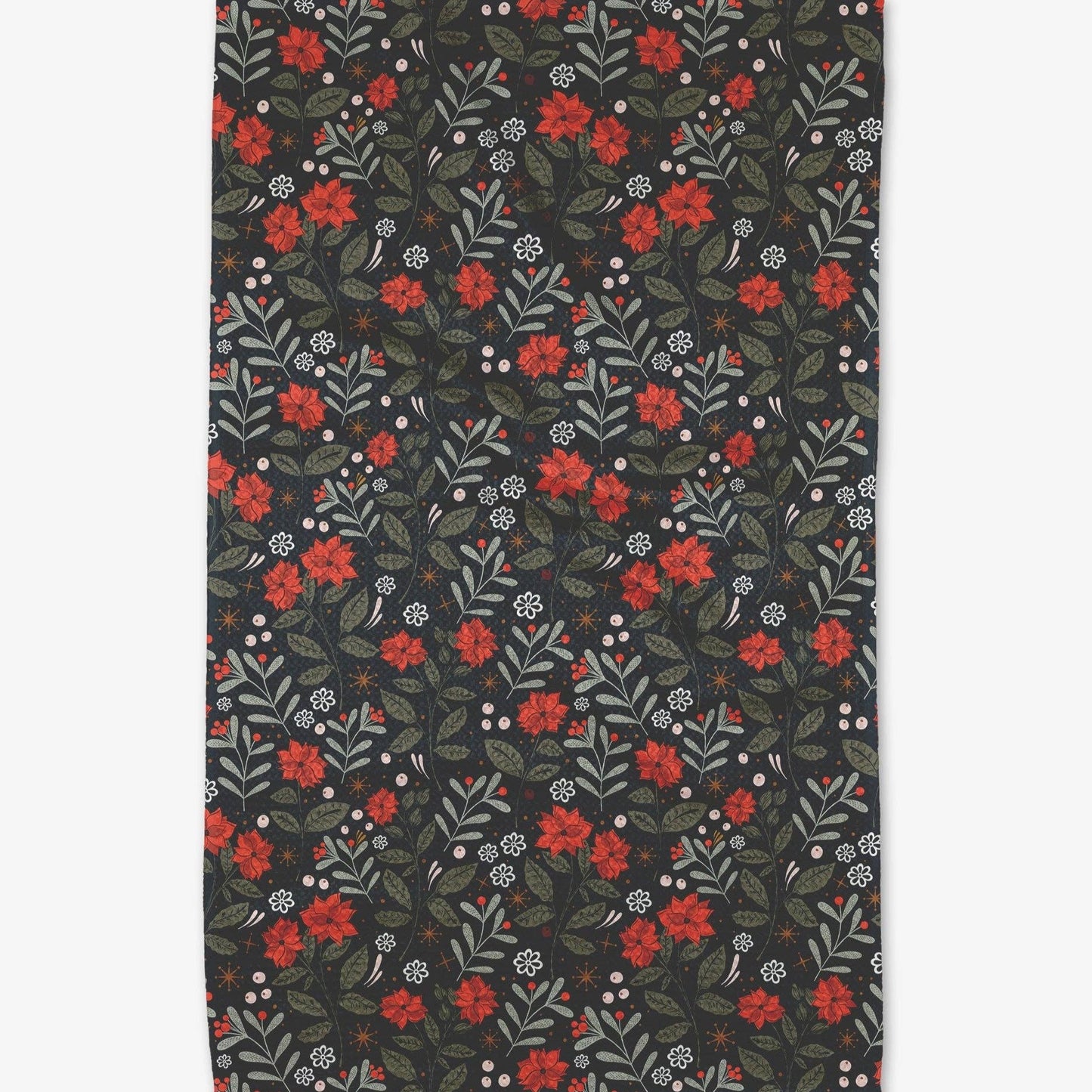 Holiday Floral Tea Towel