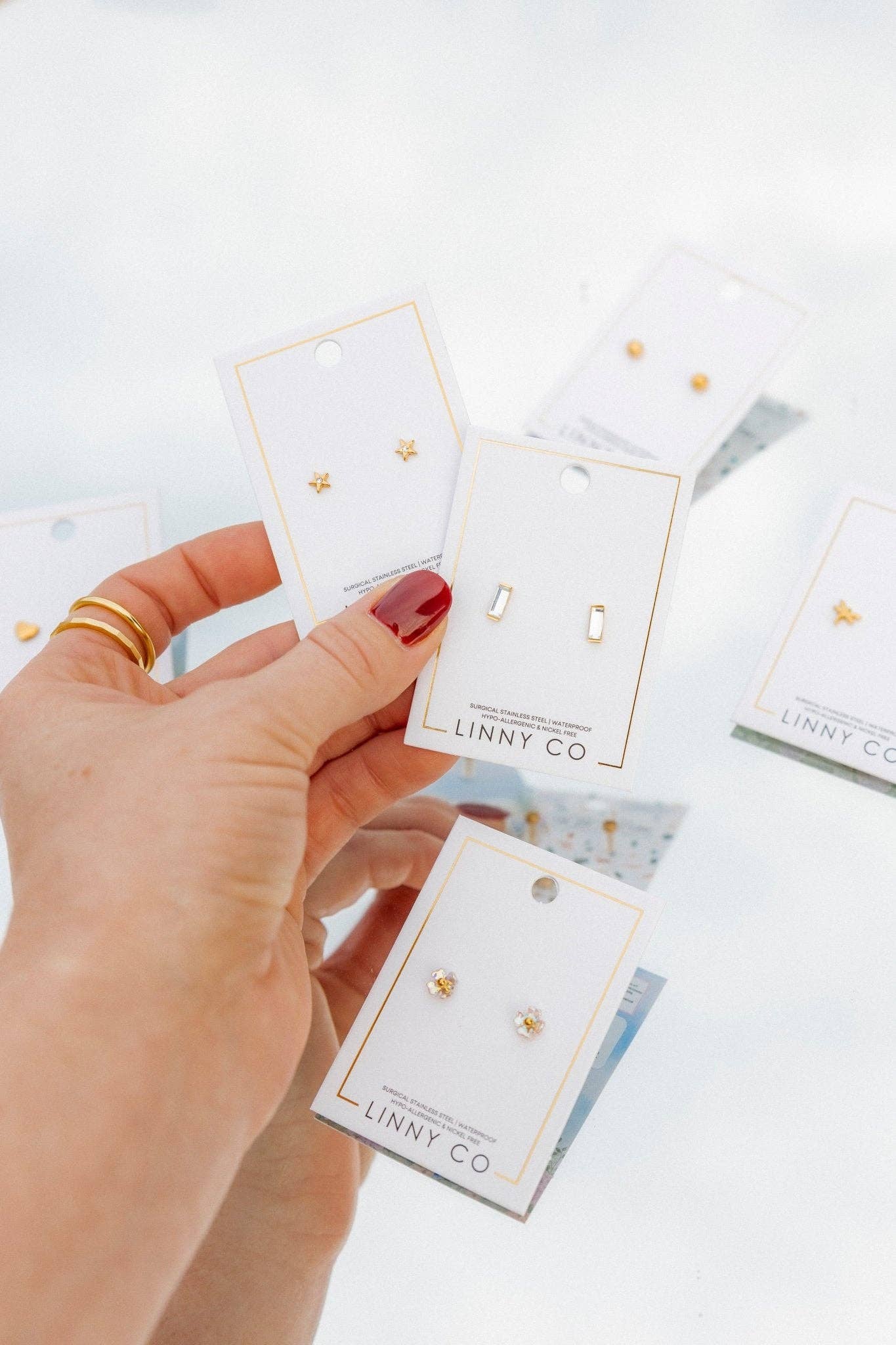 Screwback Stud Earrings - Sloane
