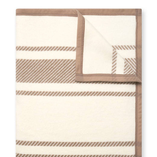 Dockside Stripe Sepia Blanket: Original Size