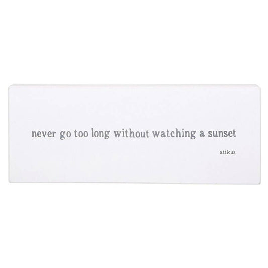 Watching A Sunset Sign - PREORDER Ships week of 8/20