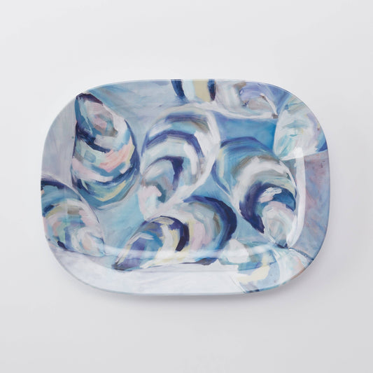 Melamine Platter (Large) - Flowing Shells