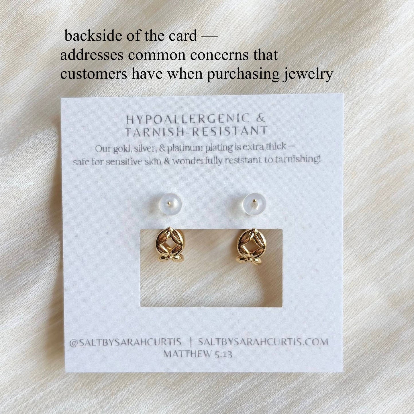 Criss Cross Hoop Earring