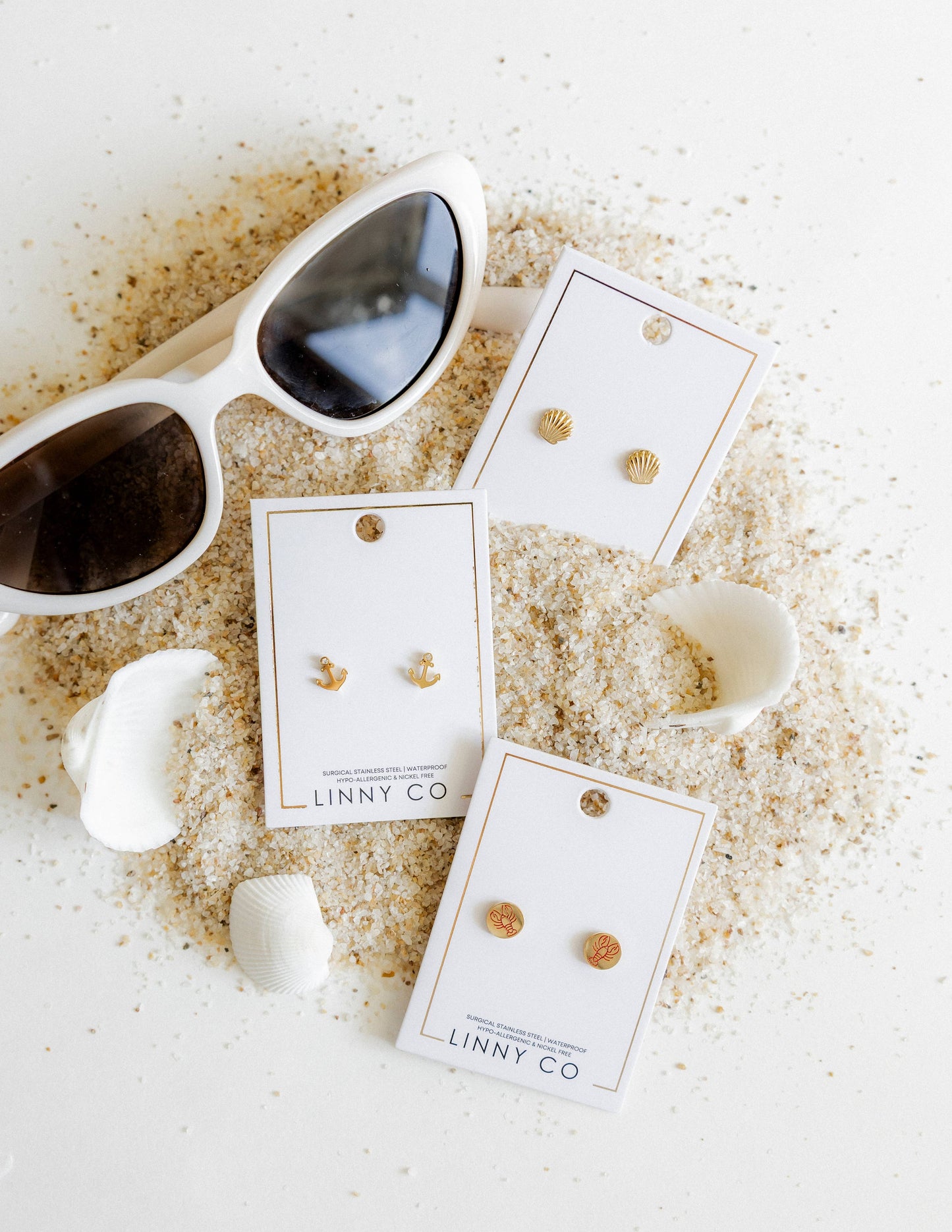 Screwback Stud Earrings - Lobster