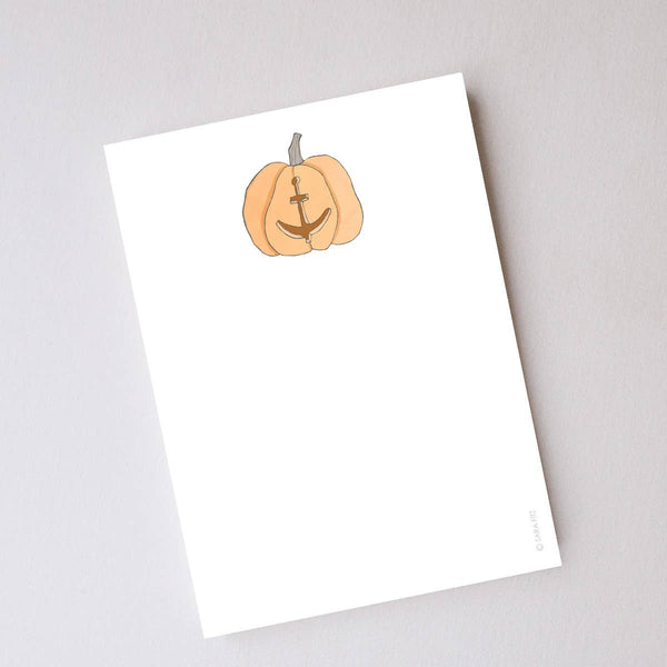 Anchor Pumpkin Notepad