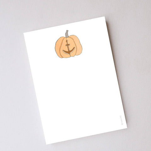Anchor Pumpkin Notepad