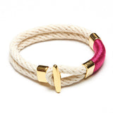 Cambridge Bracelet - Ivory/Pink/Gold