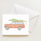 Tree Topped Wagon Boxed Note Cards - Set of 8