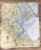 Plymouth Harbor Map Blanket