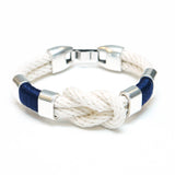Starboard Bracelet - Ivory/Navy/Silver