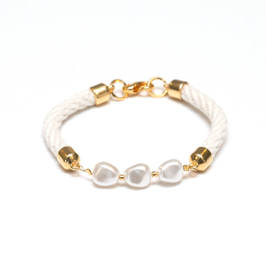Atlantic Bracelet - Ivory/Gold