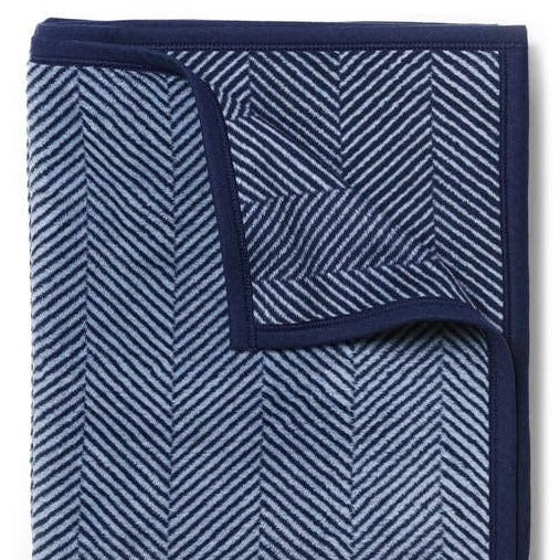 Harborview Herringbone Navy Blanket: Original