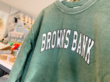 Browns Bank Emerald Corded Crew