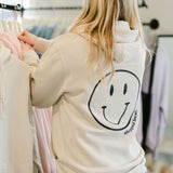 Shopped Local Smiley Hoodie - Sand