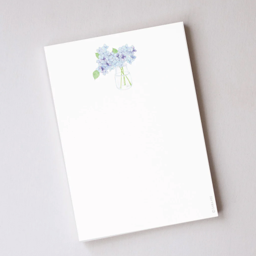 Hydrangea Notepad