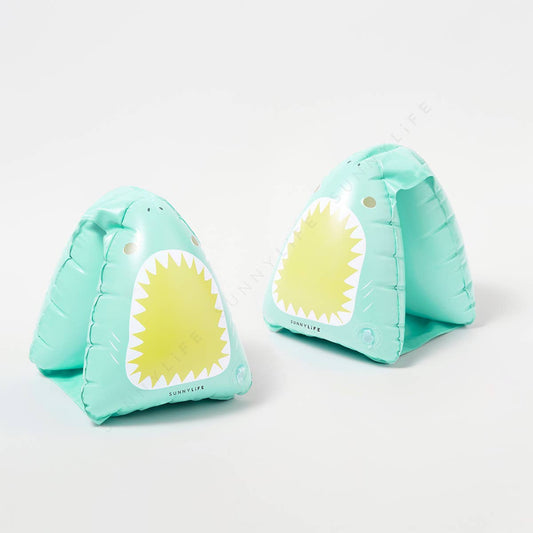 Salty the Shark Float Bands Aqua