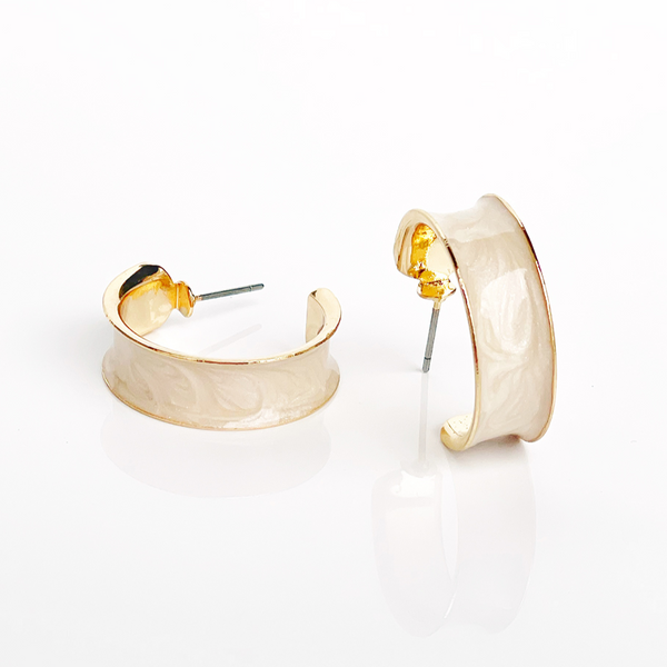 Thick Enamel Colored Hoops