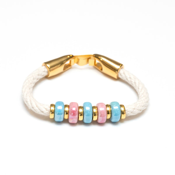Copley Bracelet - Ivory/Turquoise/Pink/Gold